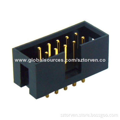 Box Header, 2.54mm Pitch, 6-64 Pins, Right Straight DIP Type